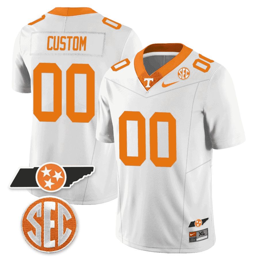 Men Tennessee Volunteers Cream 2024 Nike Checkerboard & Alternate Custom NCAA Jersey->customized nfl jersey->Custom Jersey